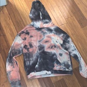 a cropped thin hoodie